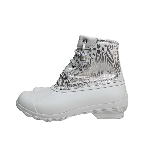 Sperry Womens 7 Medium Syren Gulf Duck Boot in Ivory NEW - Picture 5 of 11